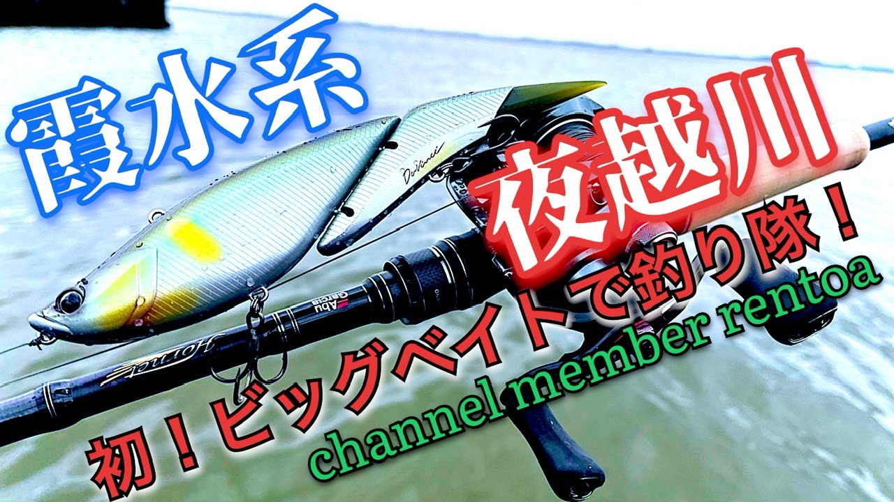 バス釣り】霞水系！夜越川で人生初のビッグベイト♪新リグFBリグが