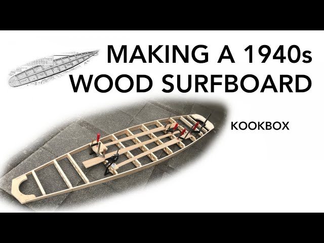BUILDING A TOOTHPICK KOOKBOX - Wood Surfboard Inspired By TOM