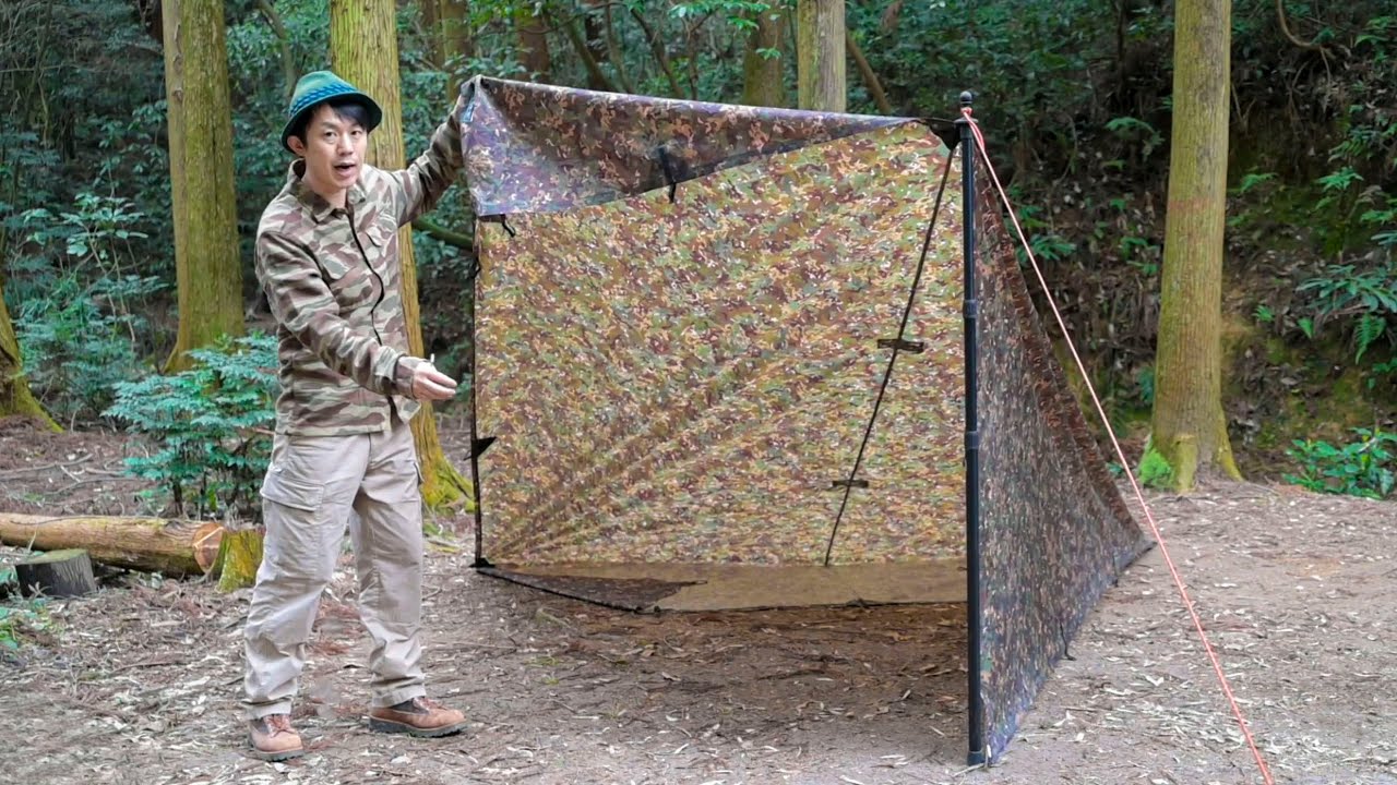 オープンからフルクローズできる張り方【DD Tarp XL】 - YouTube