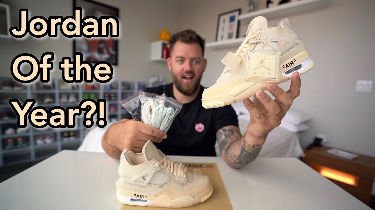 OFF WHITE Air Jordan 4 Sail REVIEW! (Detailed Look) - YouTube