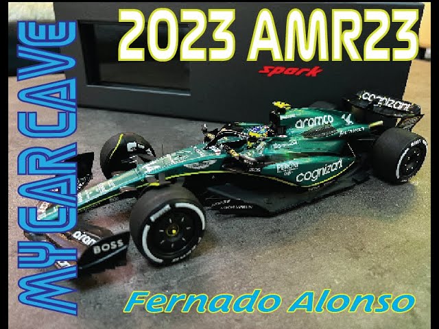 Spark 1/18th 2023 Aston Martin AMR23 Fernando Alonso Review - YouTube