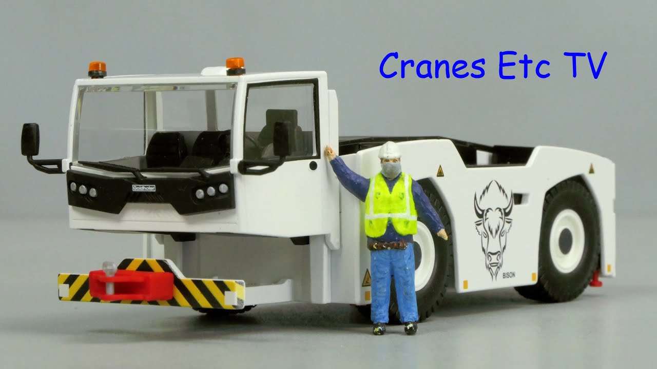 Conrad Goldhofer Bison Aircraft Tractor by Cranes Etc TV - YouTube