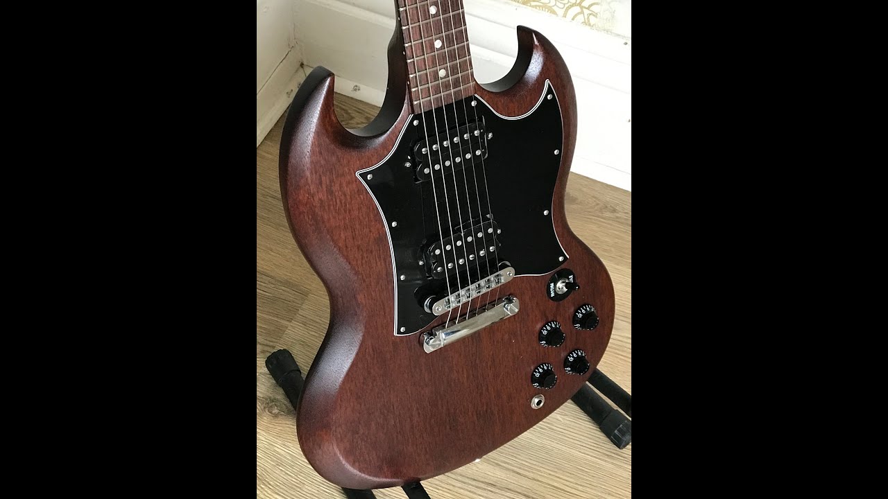 Gibson SG Faded T 2016 in Worn Brown - YouTube