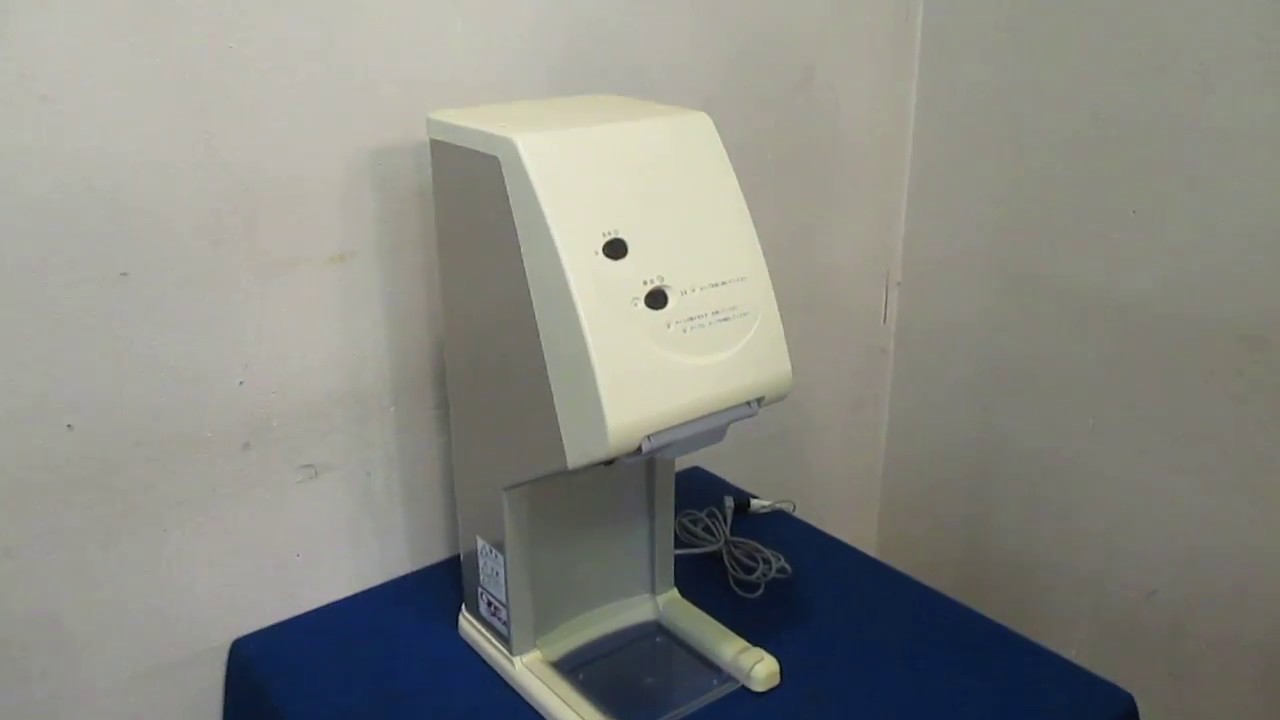 サンデン ソフトアイスマシン One Shot OS3 CIM-03A-B - YouTube
