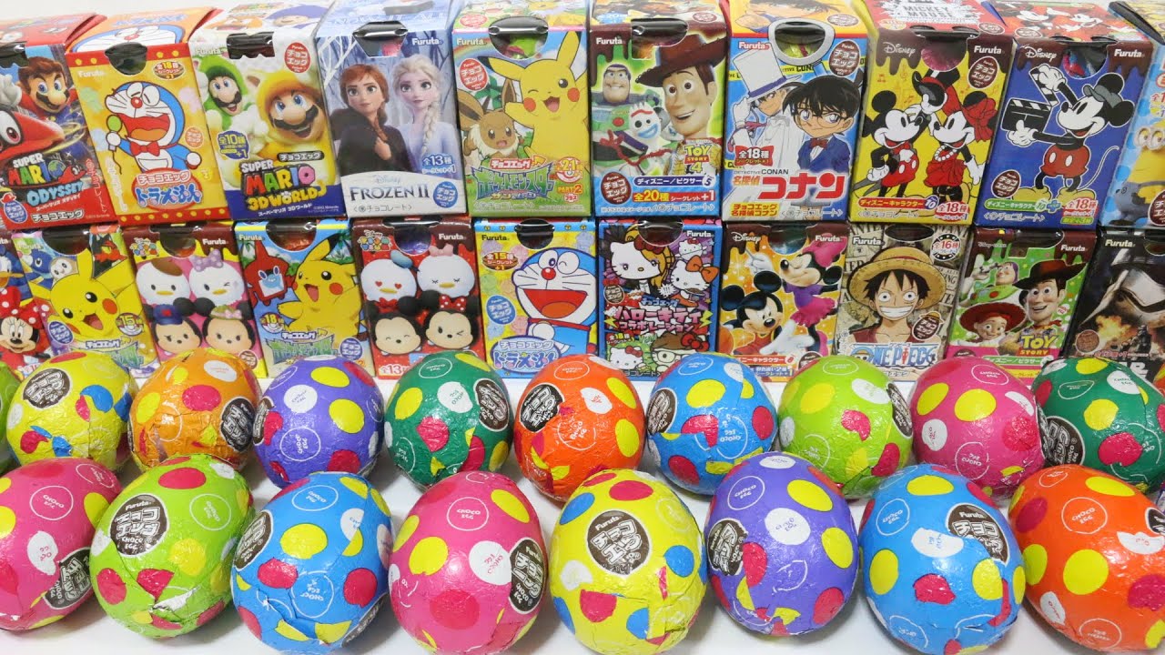 チョコエッグ フルタ×21種類 - YouTube