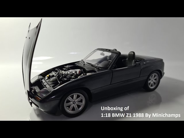 1:18 BMW Z1 1988 by Minichamps [scale die-cast car unboxing] - YouTube
