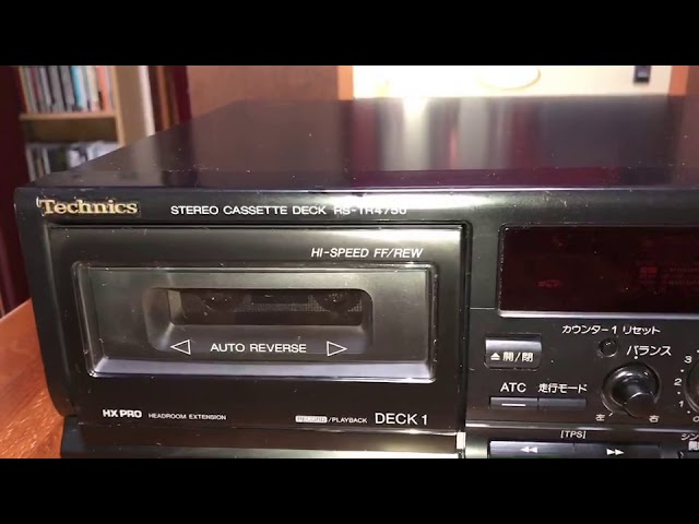 オーディオ試聴動画 Technic RS-TR4750 ダブルカセットデッキ - YouTube
