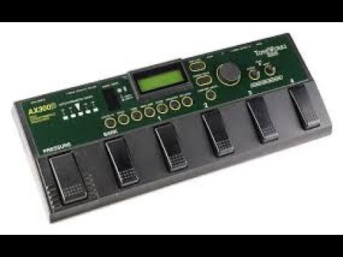 Korg AX300B Bass multi-effects demo on Baritone Fender Jaguar