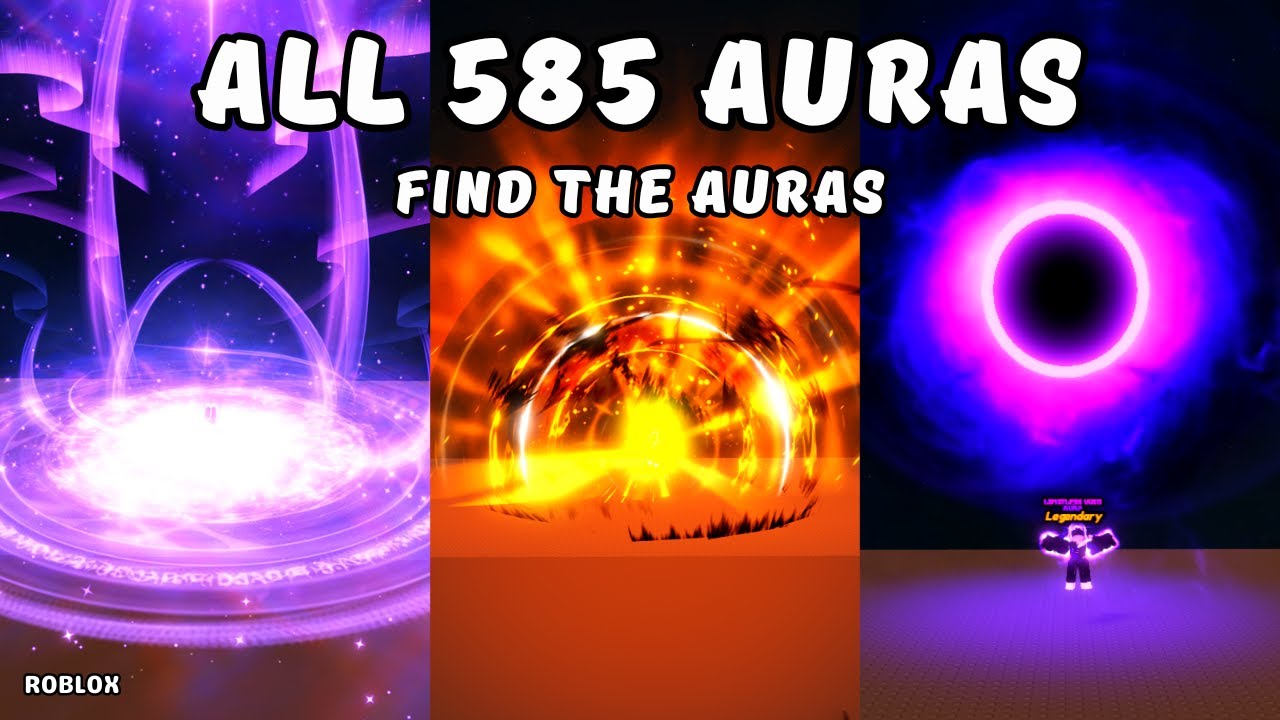 How To Get All 585 Auras in Find The Auras (585) | Roblox - YouTube