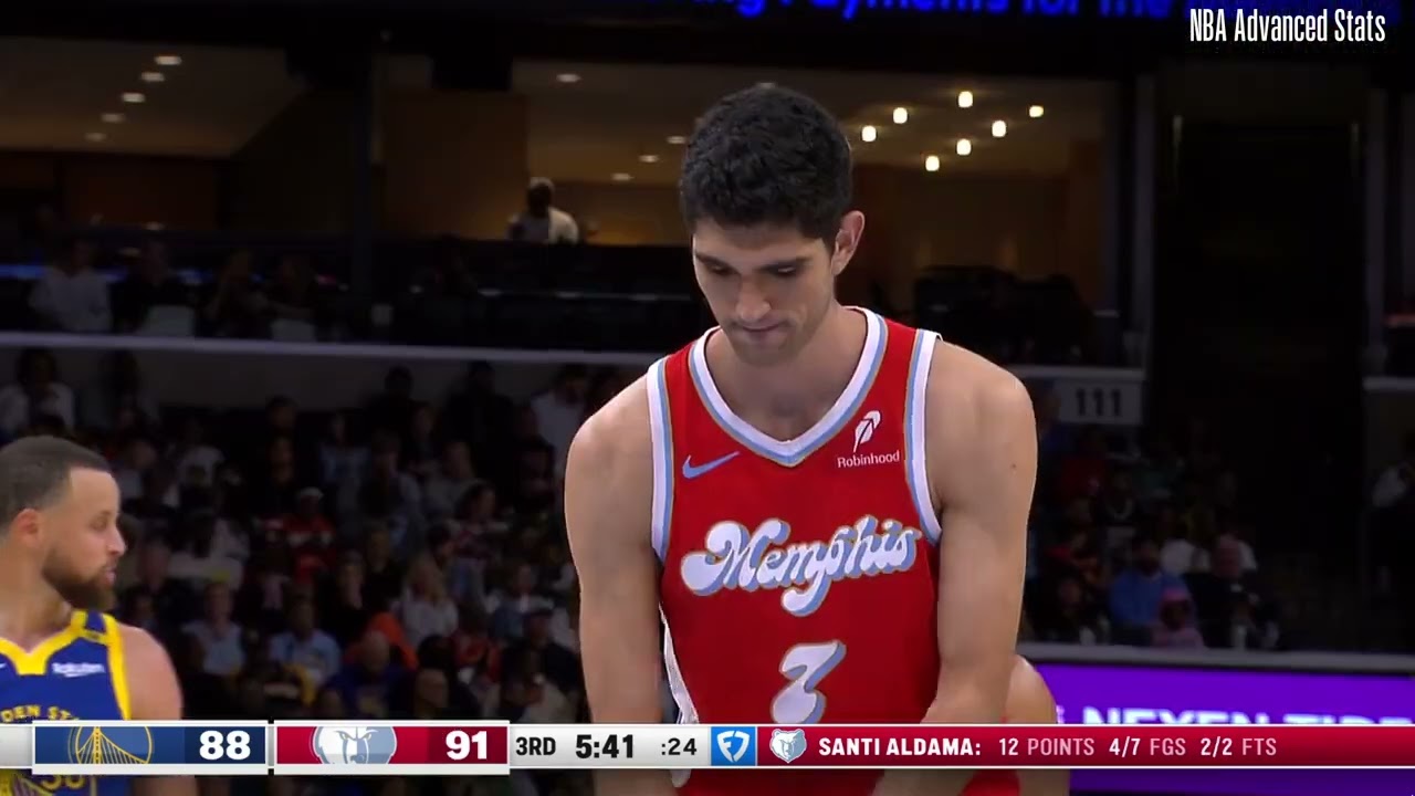 Santi Aldama 18 pts 6 reb 1 ast vs Golden State Warriors | 2025-04