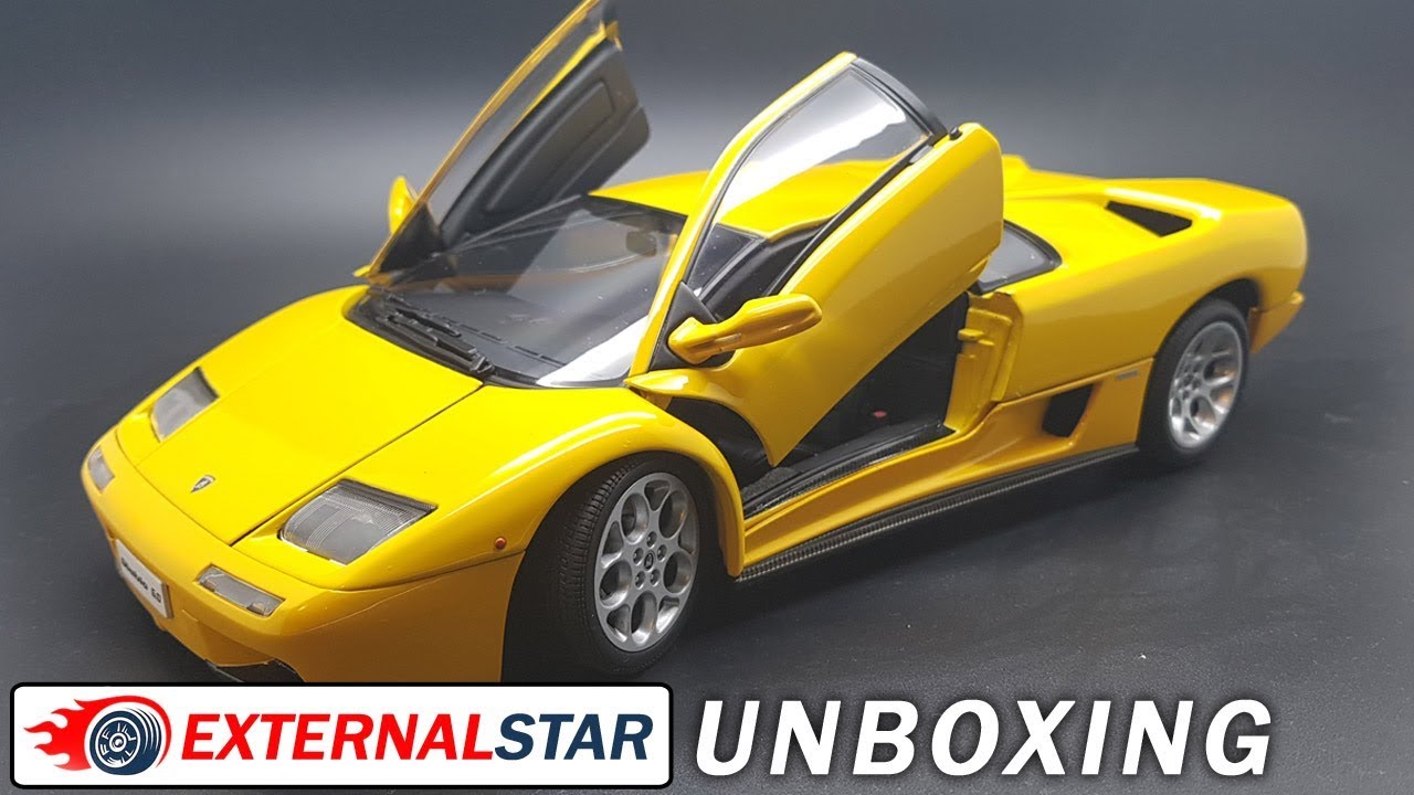 Lamborghini Diablo 6.0 1/18 by AUTOart | Unboxing and review - YouTube