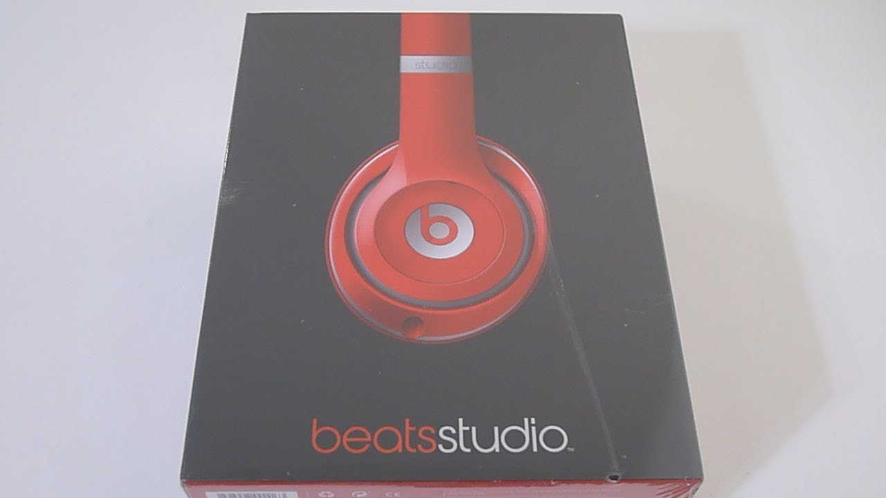 First Look: NEW Redesigned Beats Studio v2 in RED unboxing - YouTube
