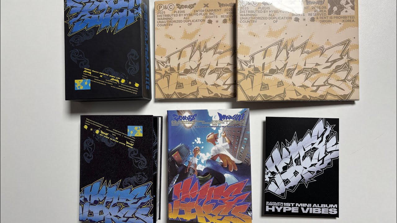 Seventeen CxM Hype Vibes Album Unboxing (All version + Weverse