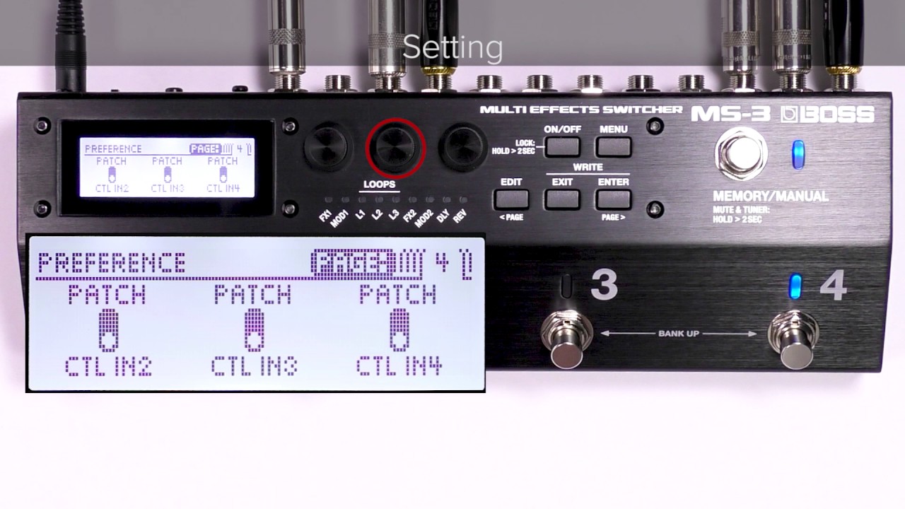 MS-3 Quick Start Chapter7: Changing the BANK with the External