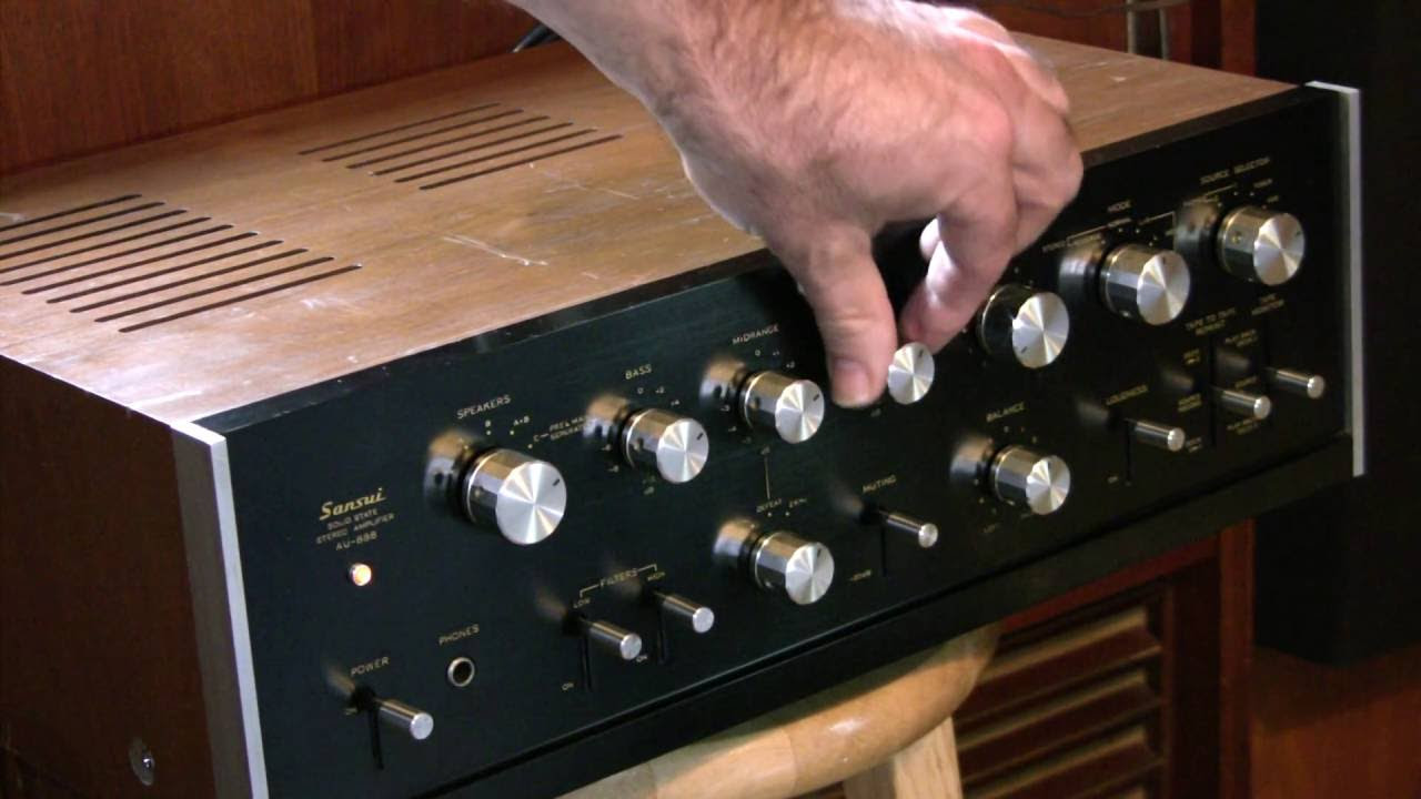 Sansui au 888 Amplifier - YouTube