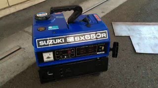 スズキ 550W 発電機 SX650R 50Hz 使ってみました - YouTube