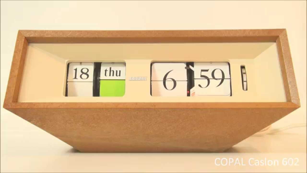 狂乱Nonaha日記: COPAL キャスロン パタパタ時計 Caslon 602