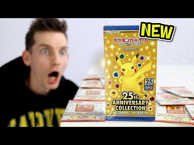NEW* Pokémon 25th Anniversary Booster Box Opening - YouTube