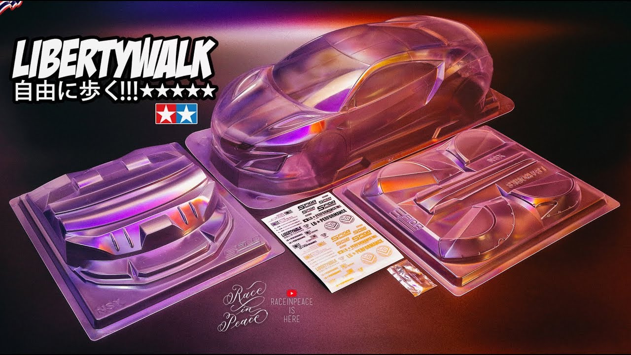 TAMIYA 1/10 SFIDA LB WORKS NSX 2017 BODY KIT (OPB) - YouTube