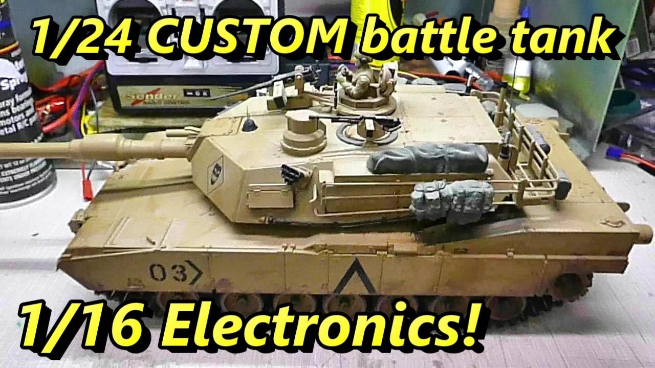 1/24 VS tokyo marui abrams battle tank heng long electronics - YouTube
