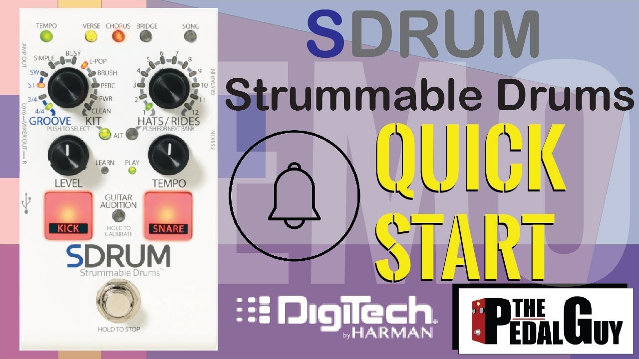 ThePedalGuy Presents the Digitech SDRUM Strummable Drums Pedal