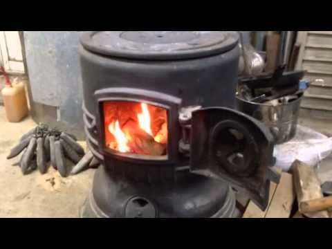 昔、小中学校で使われてたストーブです。 - YouTube