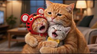 How Great It Is to Have Mom! The Kittens' Indulgence & Longing