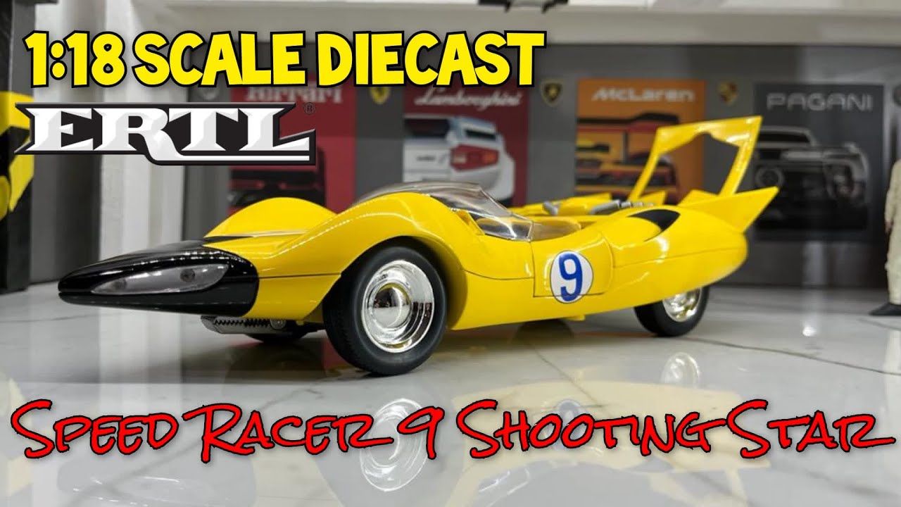 1/18 Scale Speed Racer 9 Shooting Star ERTL Diecast Collectible