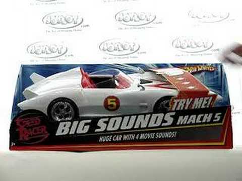 Hot Wheels Speed Racer Big Sounds Mach 5 Car Toy 100447 - YouTube