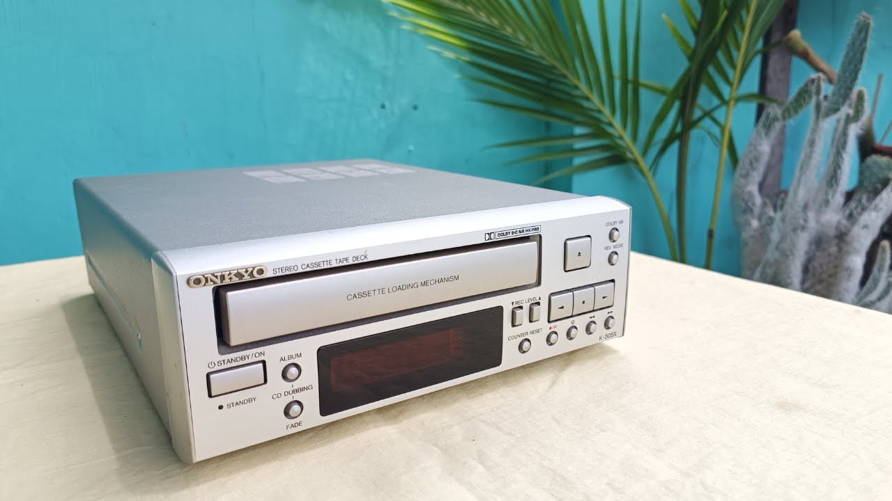 Onkyo K-505X Stereo Cassette Tape Deck || Serial# 1980341115 - YouTube