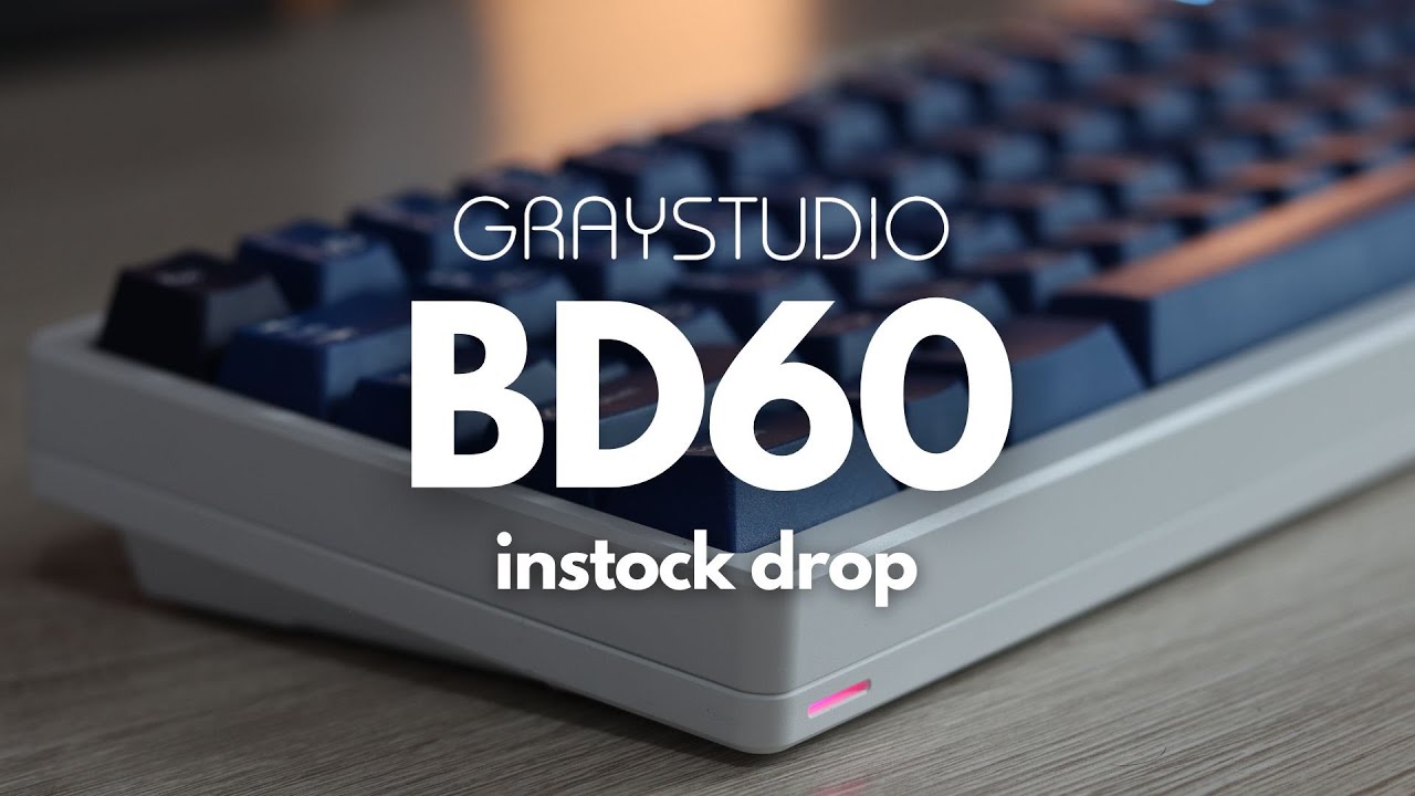 Graystudio BD60, A great keyboard for $229 IN STOCK - YouTube