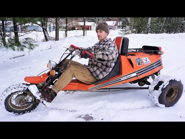 First Ride On The Street Legal 340cc 2-Stroke Trike (SCARY FAST