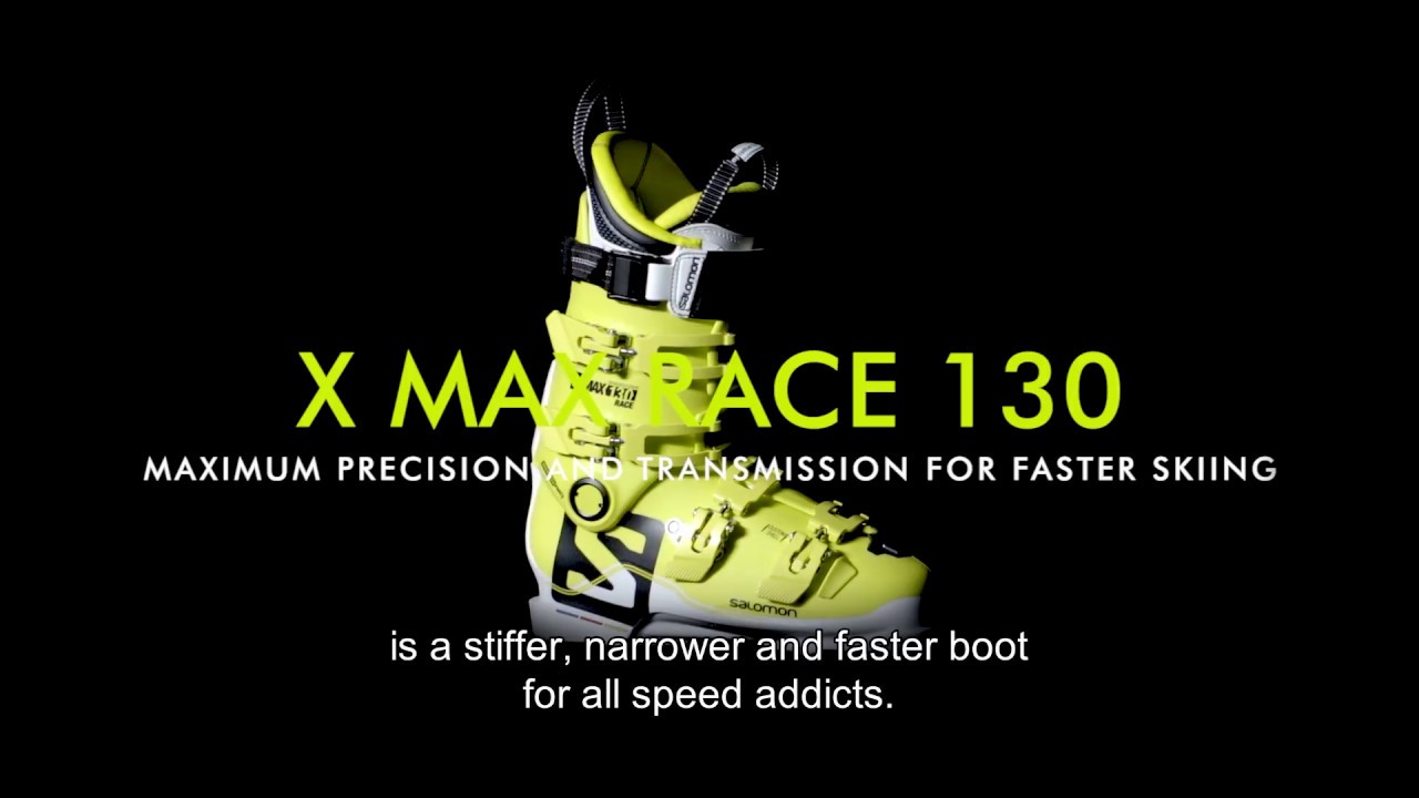 Salomon ski boot XMAX RACE 130 17/18 - YouTube