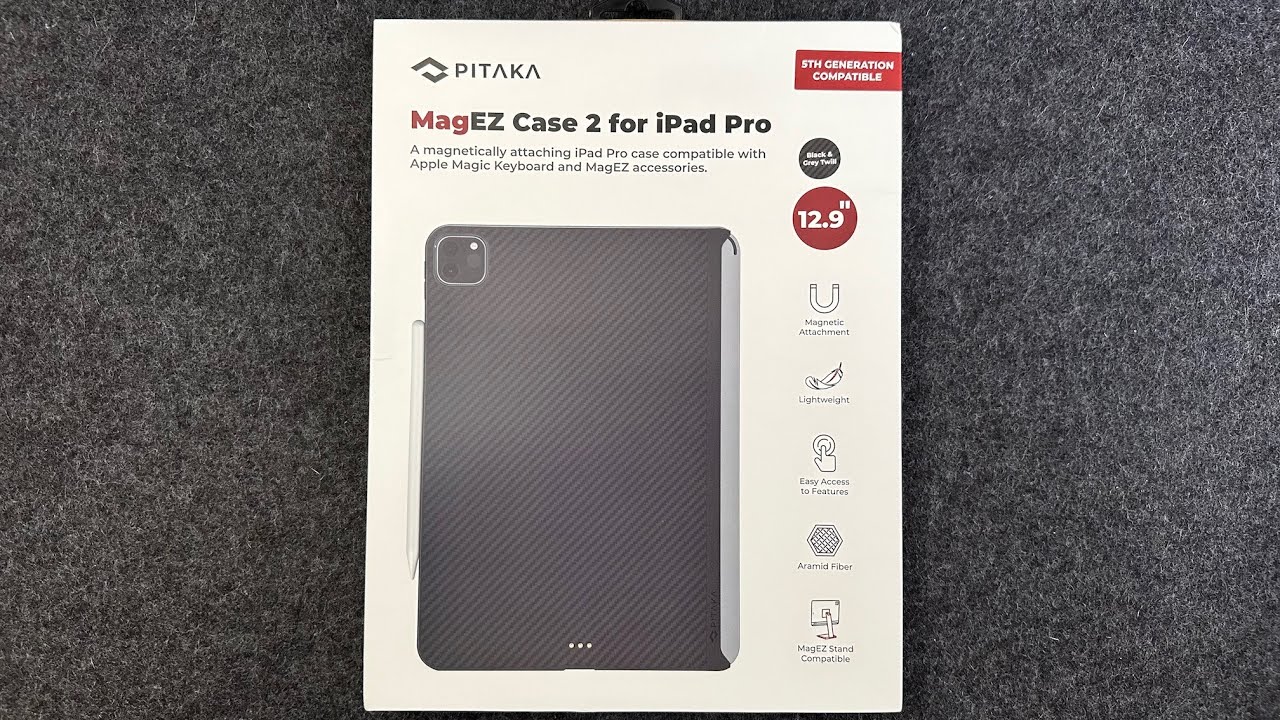 Pitaka MagEZ Case 2 for the M1 and M2 iPad Pro 12.9