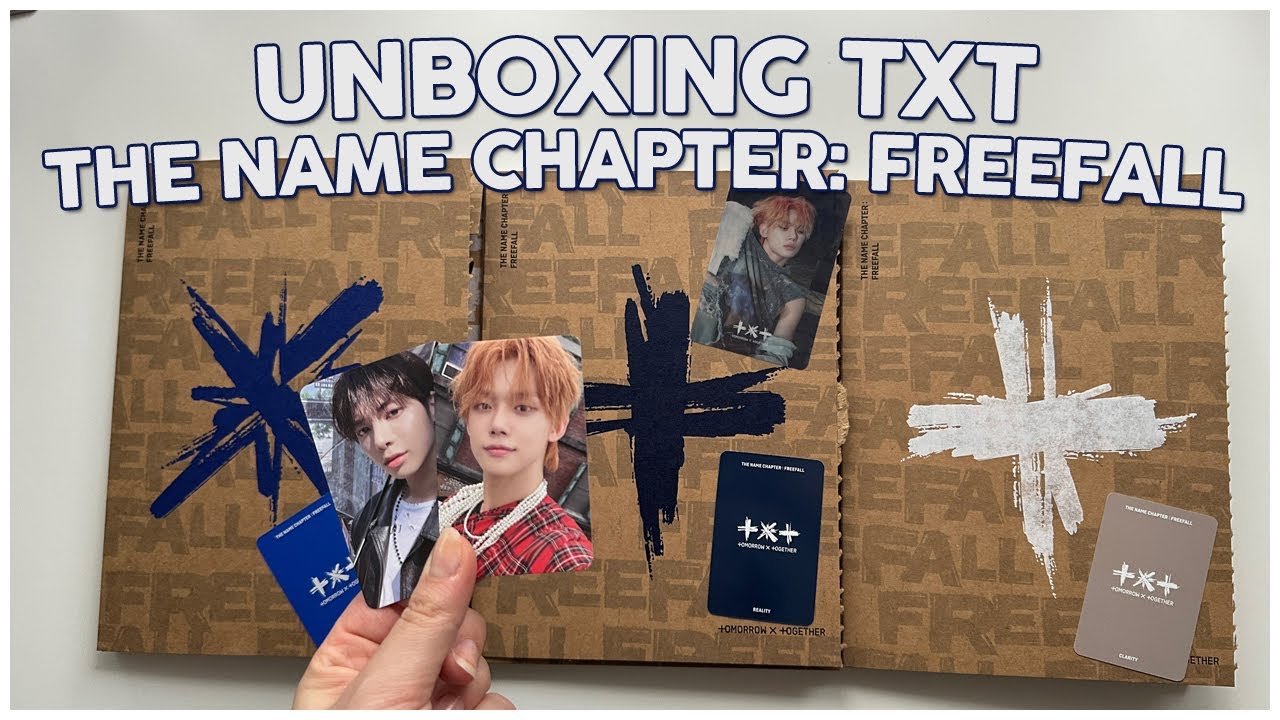 💙 UNBOXING TXT THE NAME CHAPTER: FREEFALL ALBUM | with exclusive