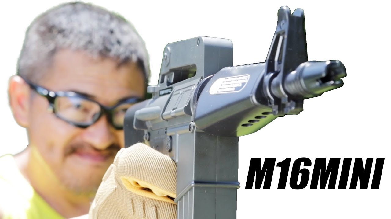 M16 ミニ電動ガン BB弾は自重で落下 東京マルイ エアガンレビュー