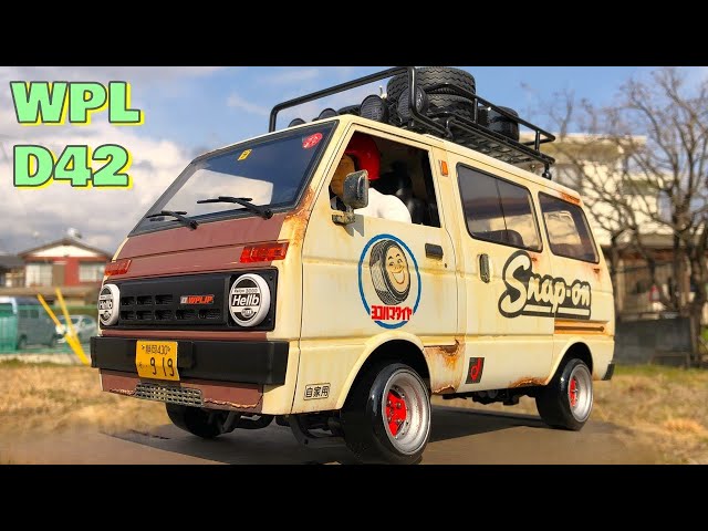WPL D42 ダイハツ ハイゼット（風）ドリフト旧車 - YouTube