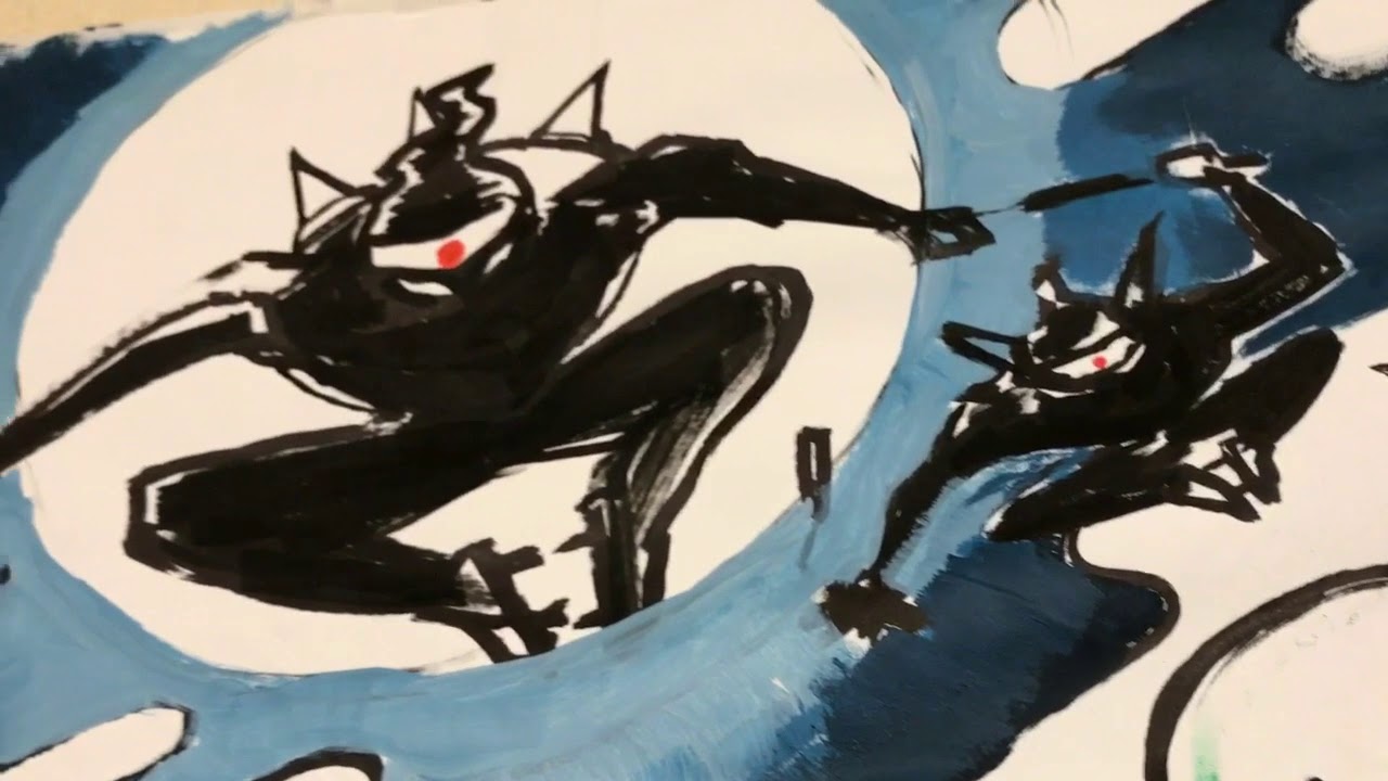 GREAT Collaboration Painting FROM JAPAN wumzum×ゴトウヒデオ×黒髪