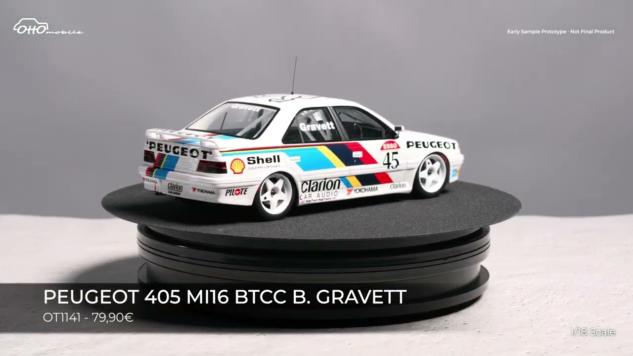 OttOmobile - Peugeot 405 MI16 BTCC 1992 - 1/18