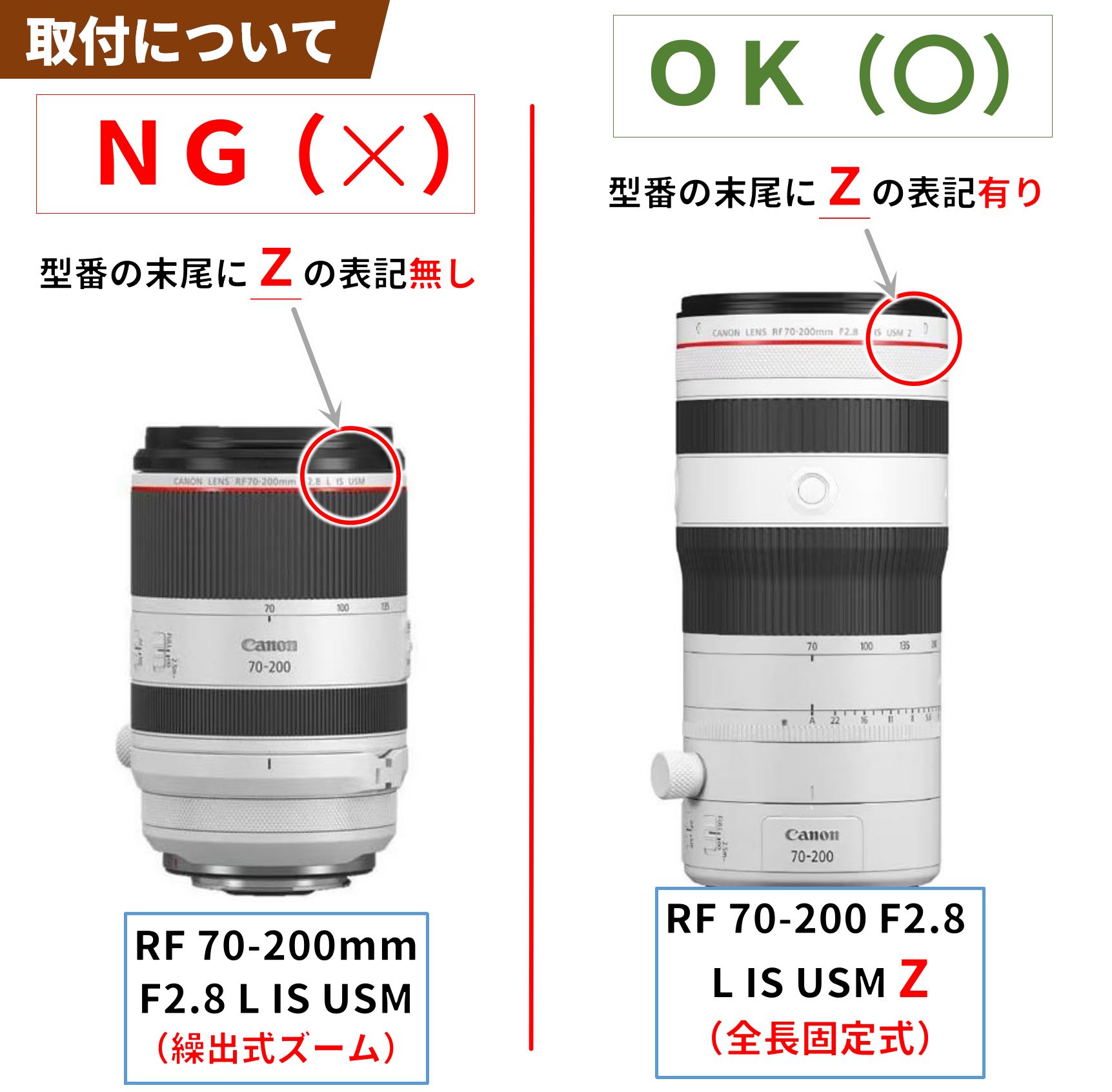 キヤノン Canon RF 70‐200 F2.8L IS USM Z レンズ用 レンズプレートの