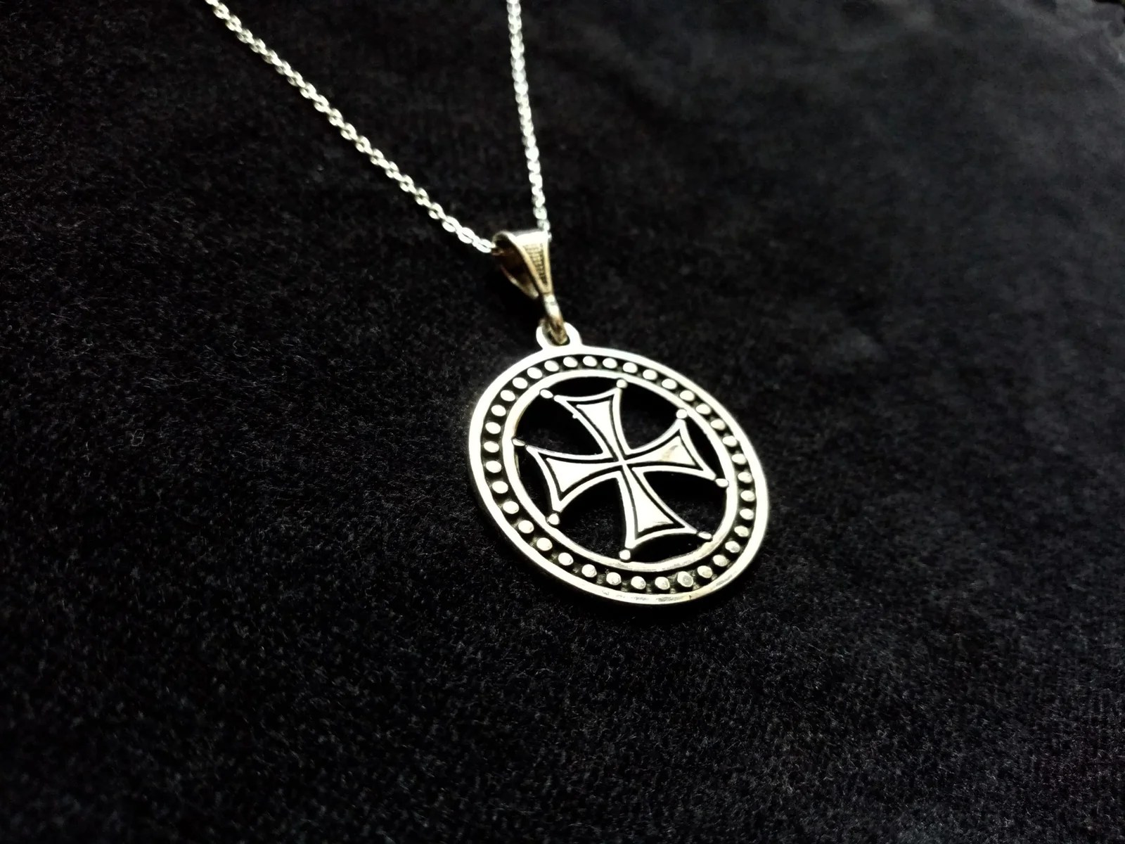 Maltese Cross Pendant Sterling Silver 925 - SunnyArmenia