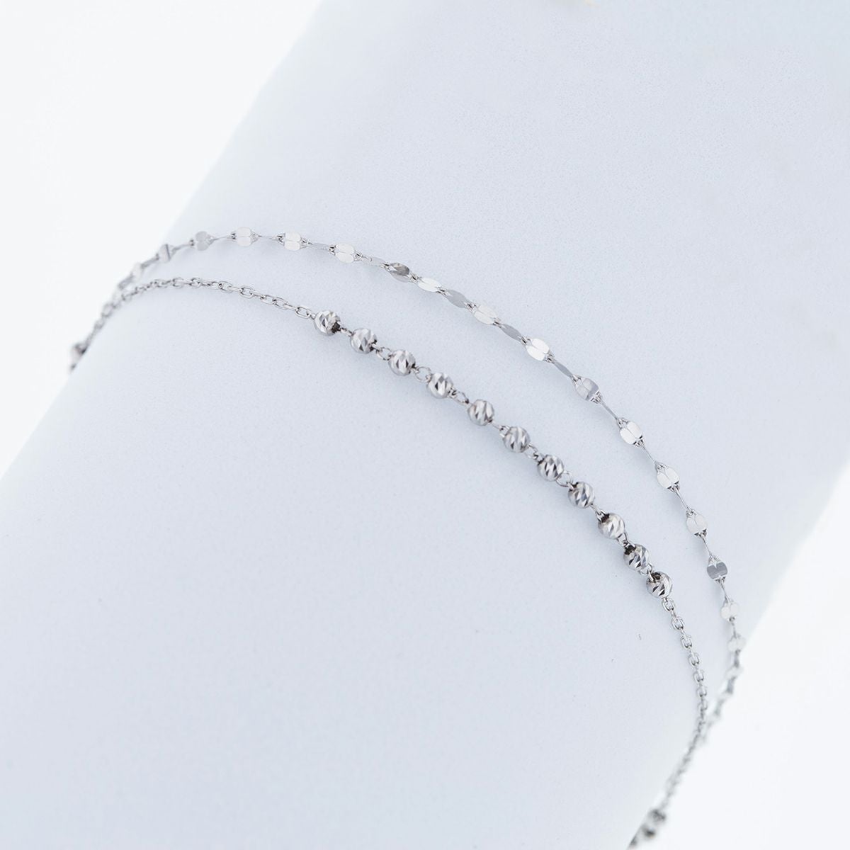 プラチナ850 2連 チェーン ブレスレット | IKEDAジュエリーオンライン