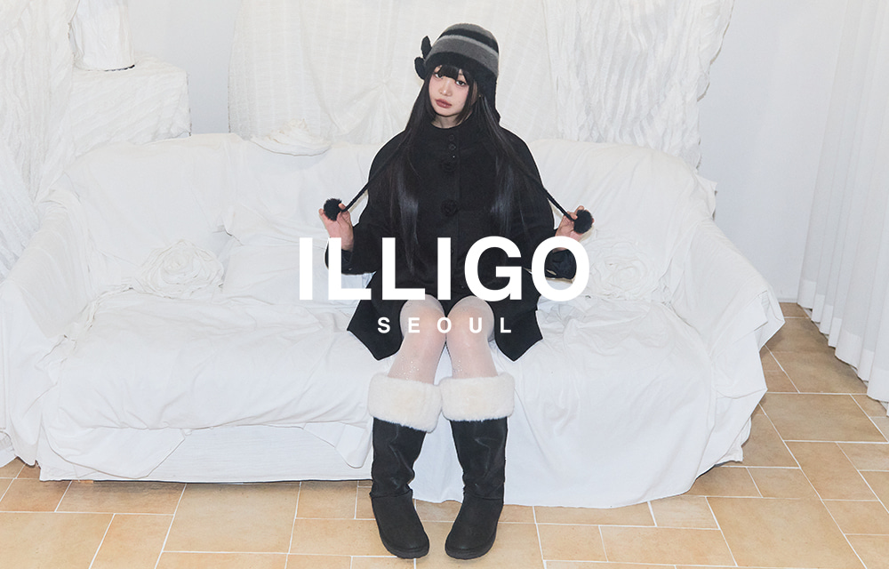 MUSINSA公式 | ILLIGO フレールハーフコート グレー