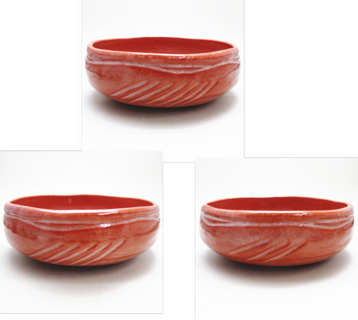 茶器/茶道具 炭道具】 灰器 青楽又は赤楽 風炉用 佐々木松楽窯 – 今屋