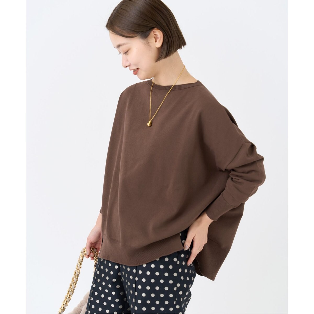 コットンストレッチNEO ワイド長袖プルオーバー | イエナ(IENA