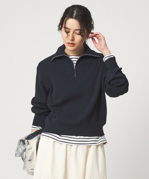 ハーフ ジップ プルオーバー ウォッシャブル （ニット・セーター