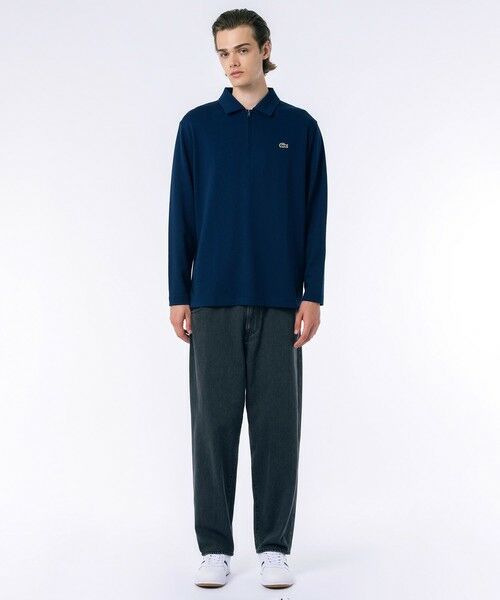 セール】 裏パイルハーフジップ ポロシャツ （ポロシャツ）｜LACOSTE
