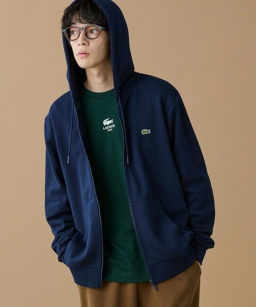 エッセンシャルジップスウェットフーディー （パーカー）｜LACOSTE