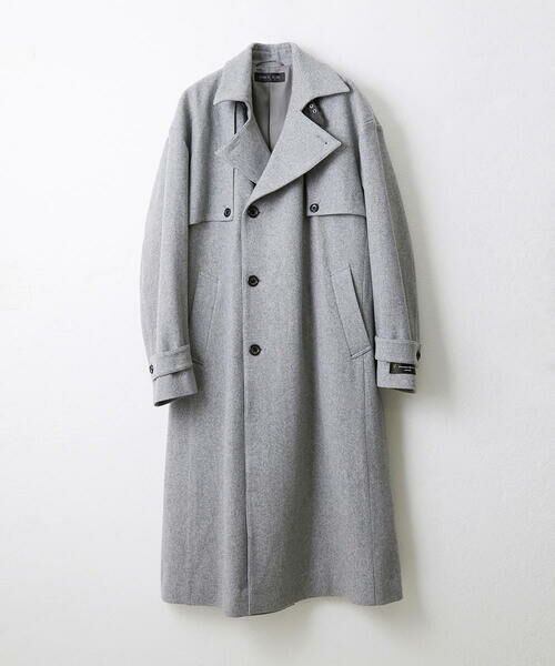 ウールダブルブレストマキシコート （トレンチコート）｜MICHEL KLEIN