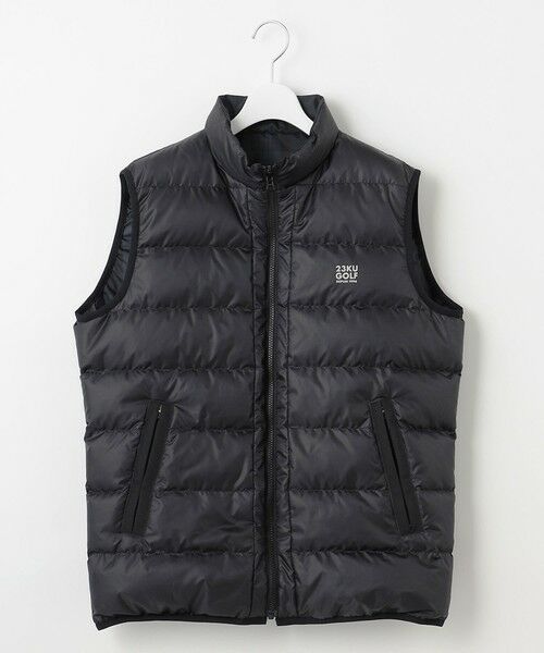 セール】 【MEN】無地×チェック リバーシブル ダウンベスト （その他